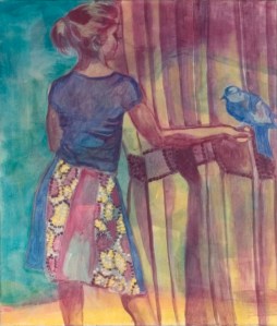 Girl with pigeon
